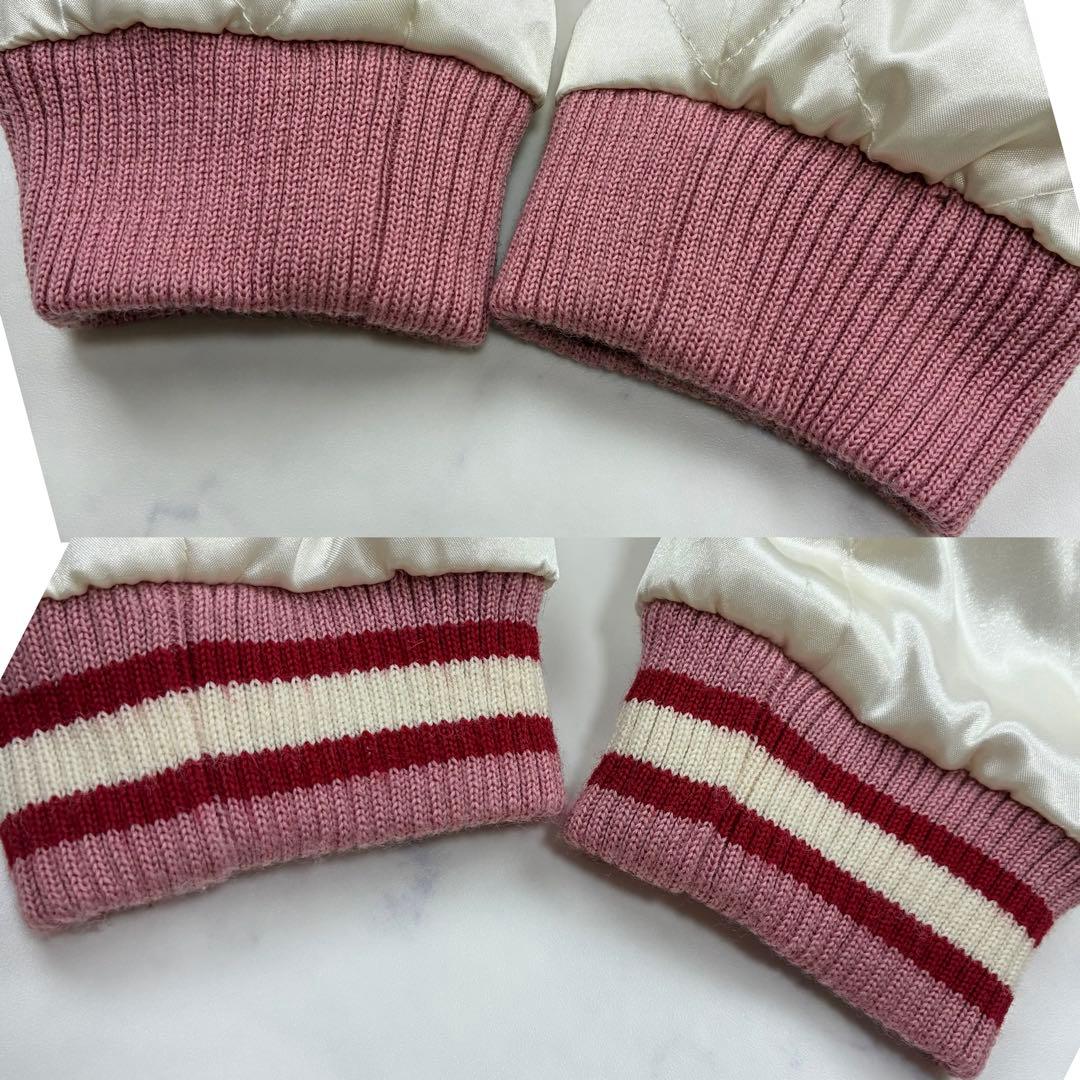 ピンクハウス　リバーシブル✨スカジャン　ブルゾン　いちご刺繍　さくらんぼ