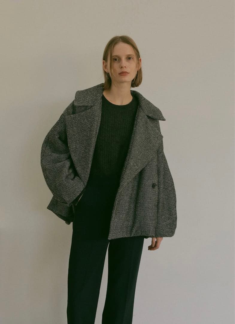 ジャケット・アウター MANOF COCOON LINE SHORT COAT