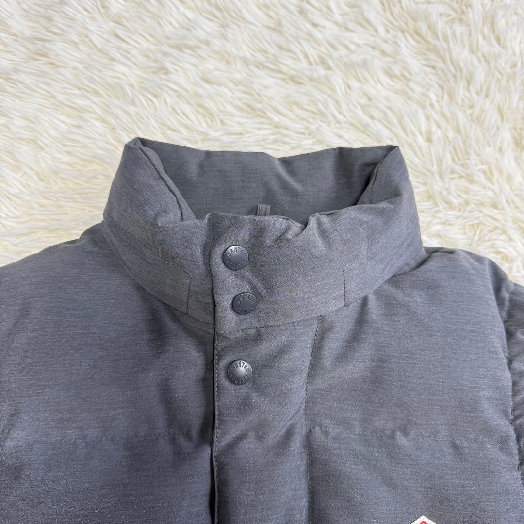 【ダントン】美品 ダウンベスト グレー ワッペン 40サイズ レディース