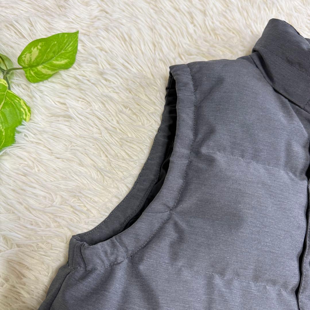 【ダントン】美品 ダウンベスト グレー ワッペン 40サイズ レディース