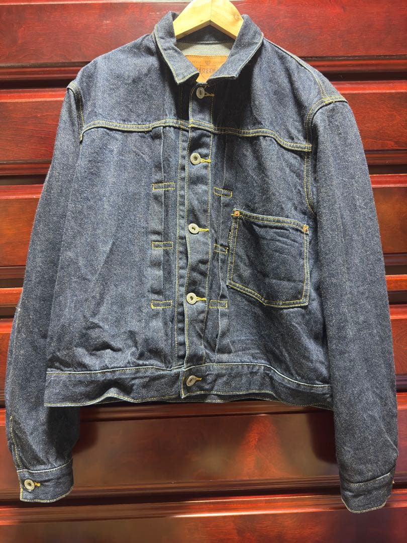 新*門様 schott 1st デニムジャケット Gジャン 短丈 シンチバック