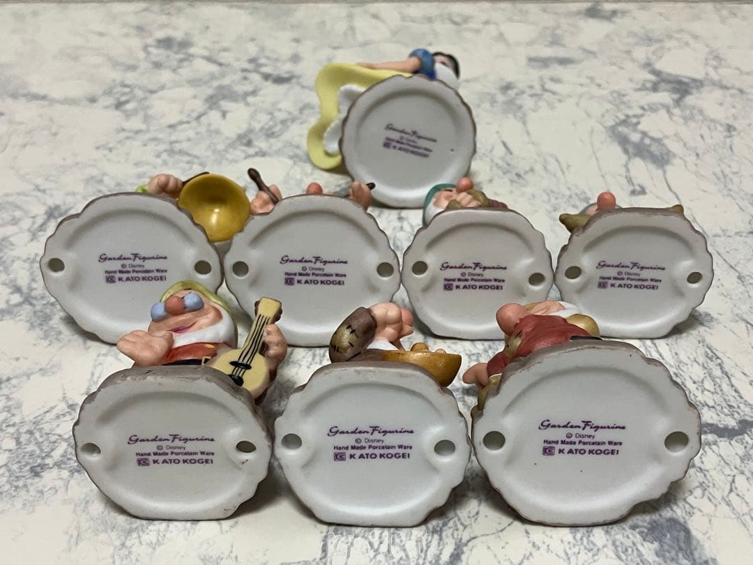 加藤工芸　白雪姫と7人のこびと　ガーデンフィギュアコレクション