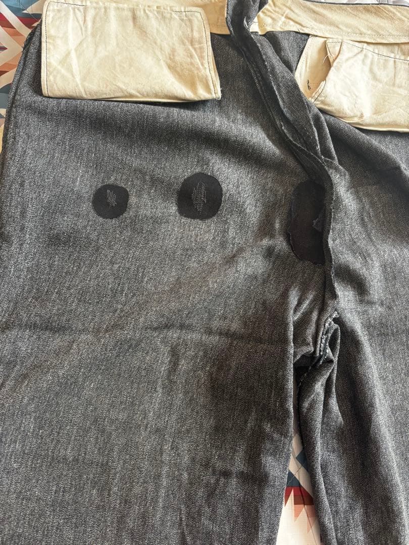 P*6様 40s 50s ブラックシャンブレー　パンツ USA製 ビンテージ ワ