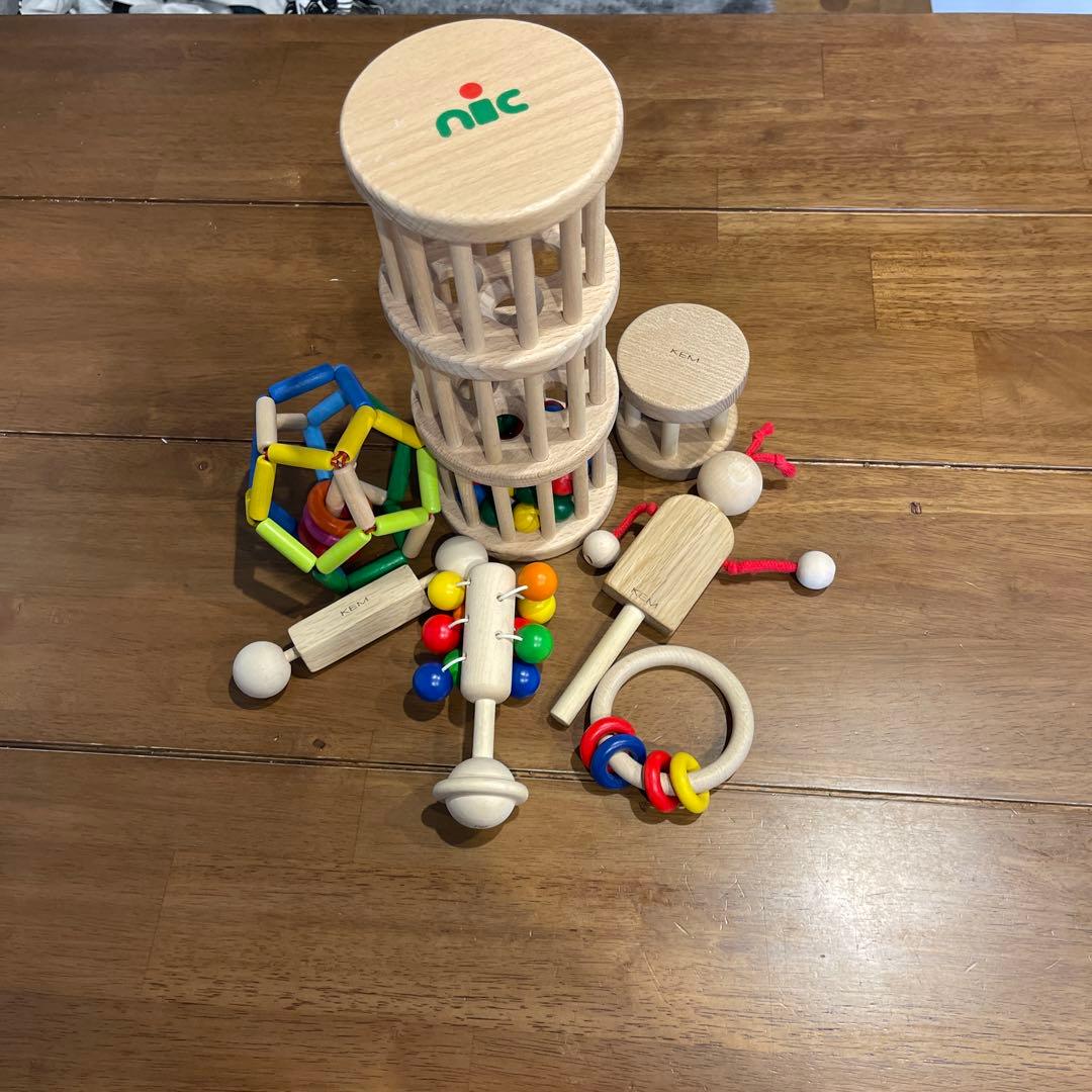 NIC社、naef社等　木製 おもちゃ セット　7点