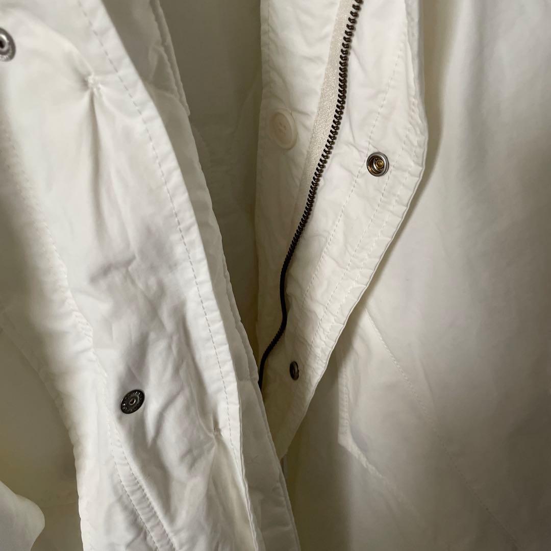 ホワイト キルティング M65のモッズコートジョンブル