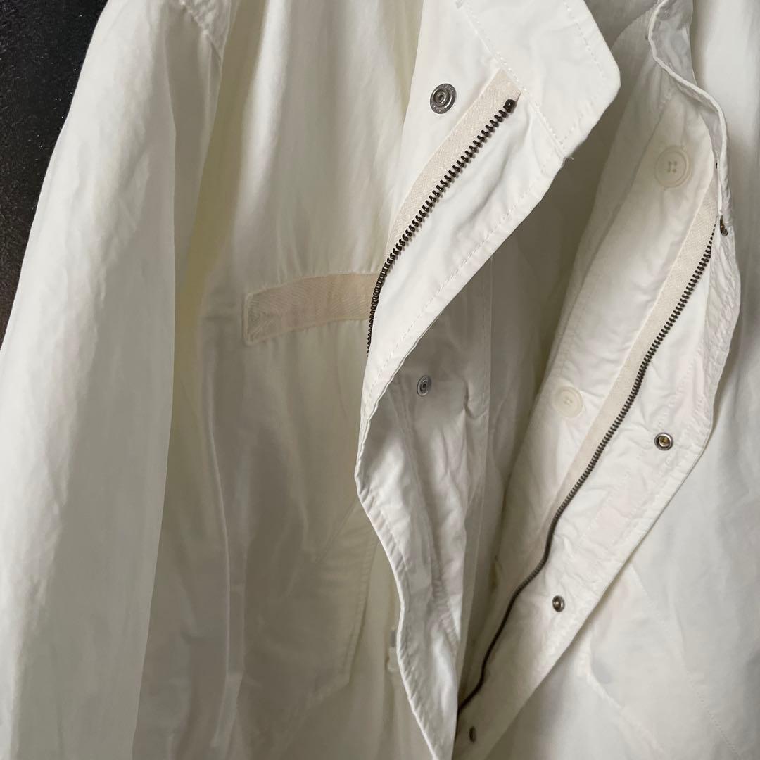 ホワイト キルティング M65のモッズコートジョンブル