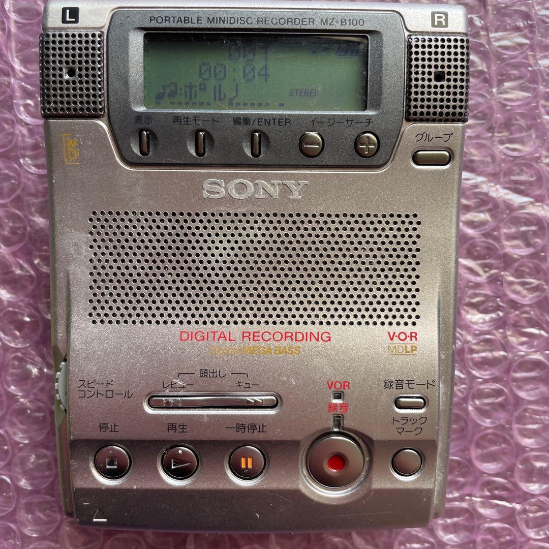 SONY ポータブルMDプレーヤー MZ-B100 単3電池対応　本体のみ