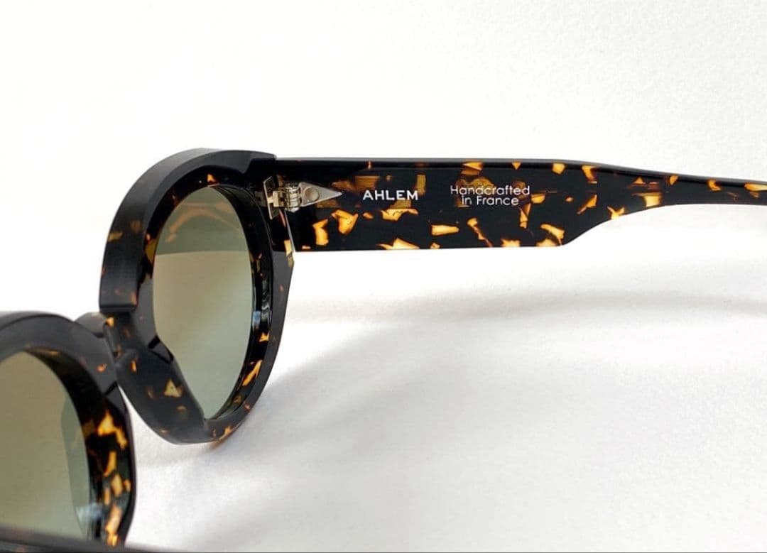 AHLEM Art Déco サングラス イエローマーブル