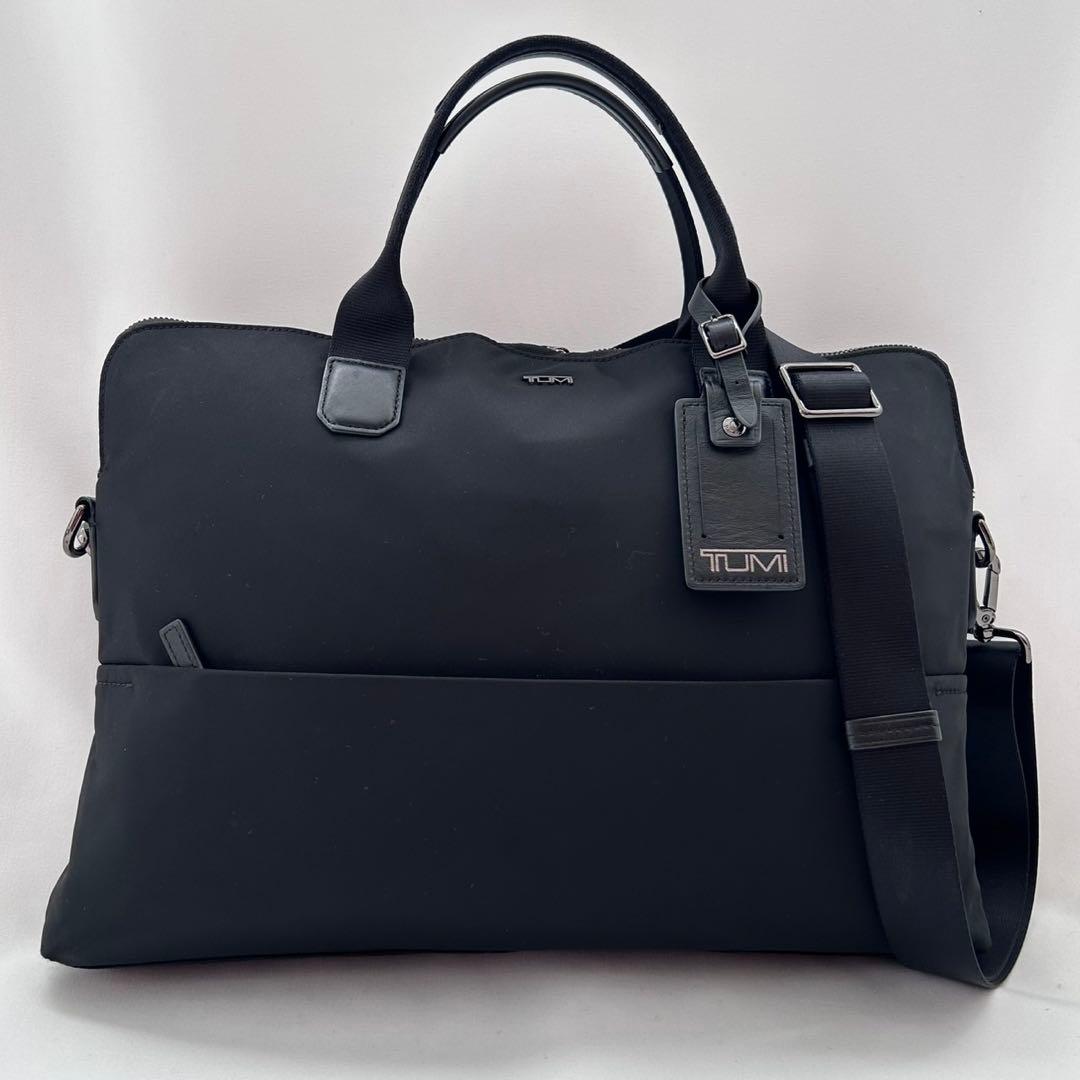 トゥミ　TUMI ビジネスバッグ　ブラック　ナイロン　本革　レザー　2way