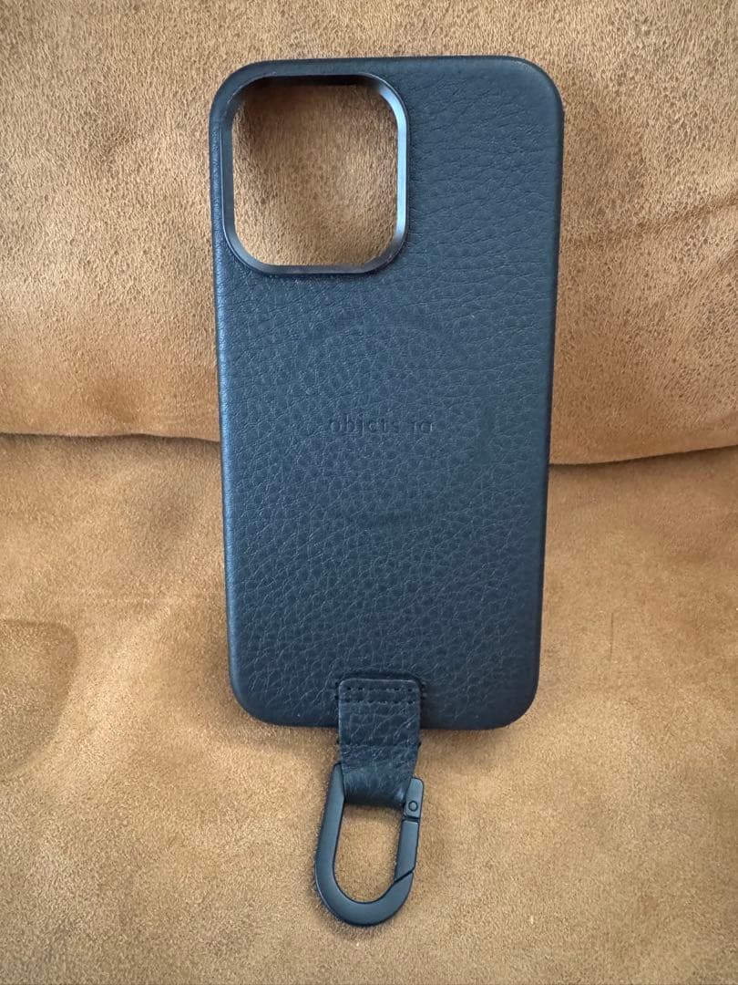 超美品　objcts.io オブジェクツアイオー マイクロバッグ黒iPhone