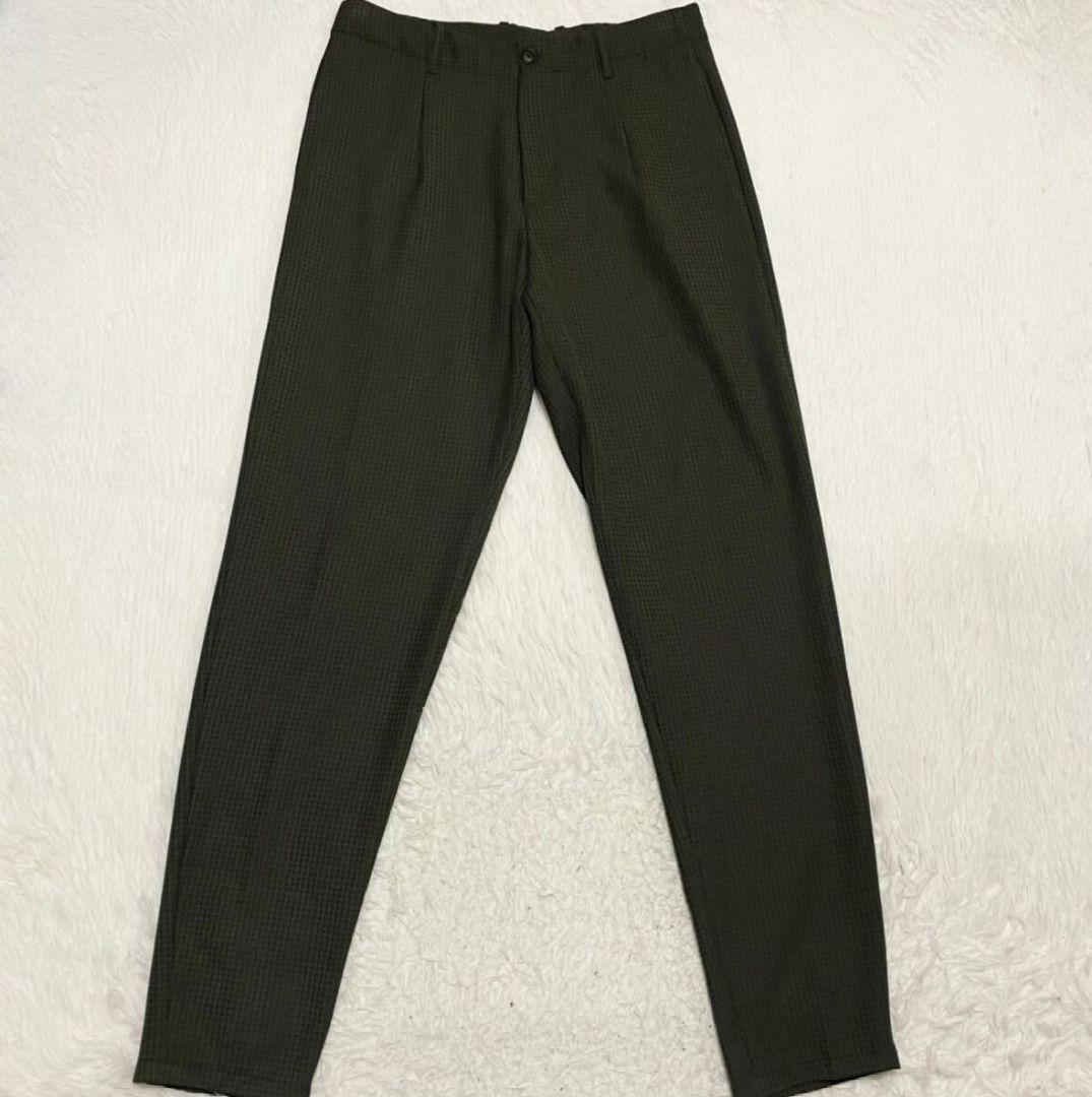 【美品】 EMPORIO ARMANI スラックス ストレッチ ブラウン