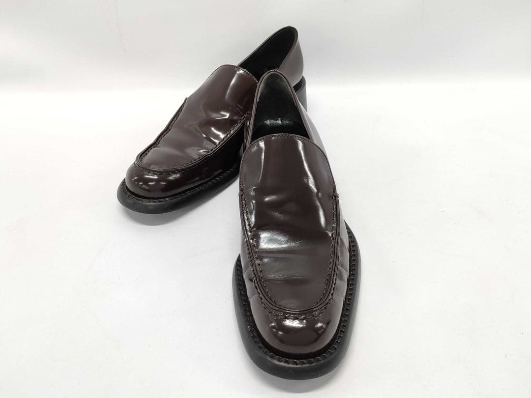 PRADA（プラダ） イタリア製 レザー ローファー／ブラウン／35½