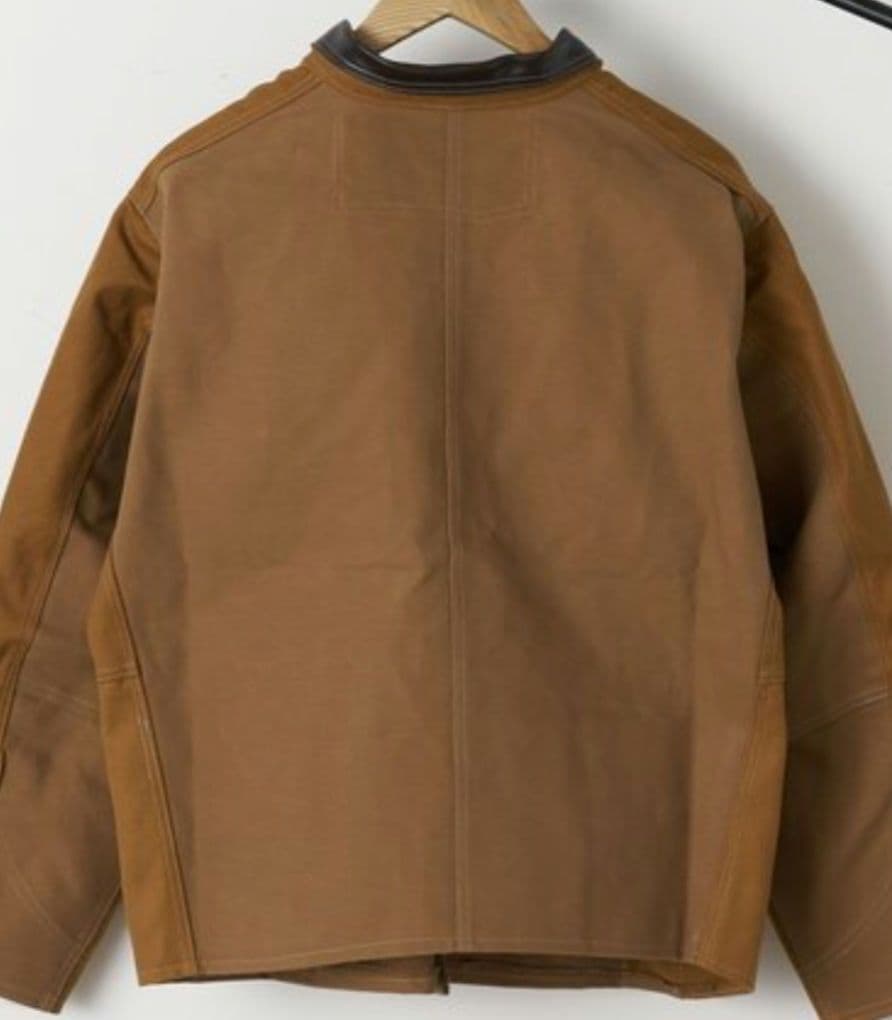 【限定品✨レザー襟】CARHARTT DUCK FILM COVERALL