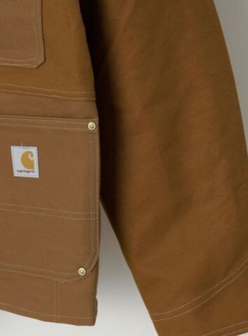 【限定品✨レザー襟】CARHARTT DUCK FILM COVERALL