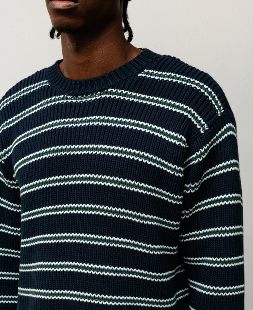 トップス stussy CHUNKY COTTON STRIPE SWEATER