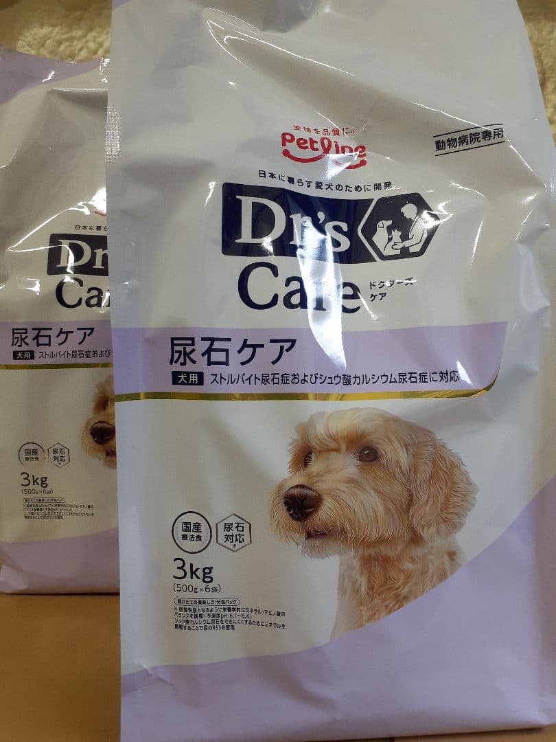 tom☆様ドクターズケア犬用療法食尿石ケア3kg×2袋