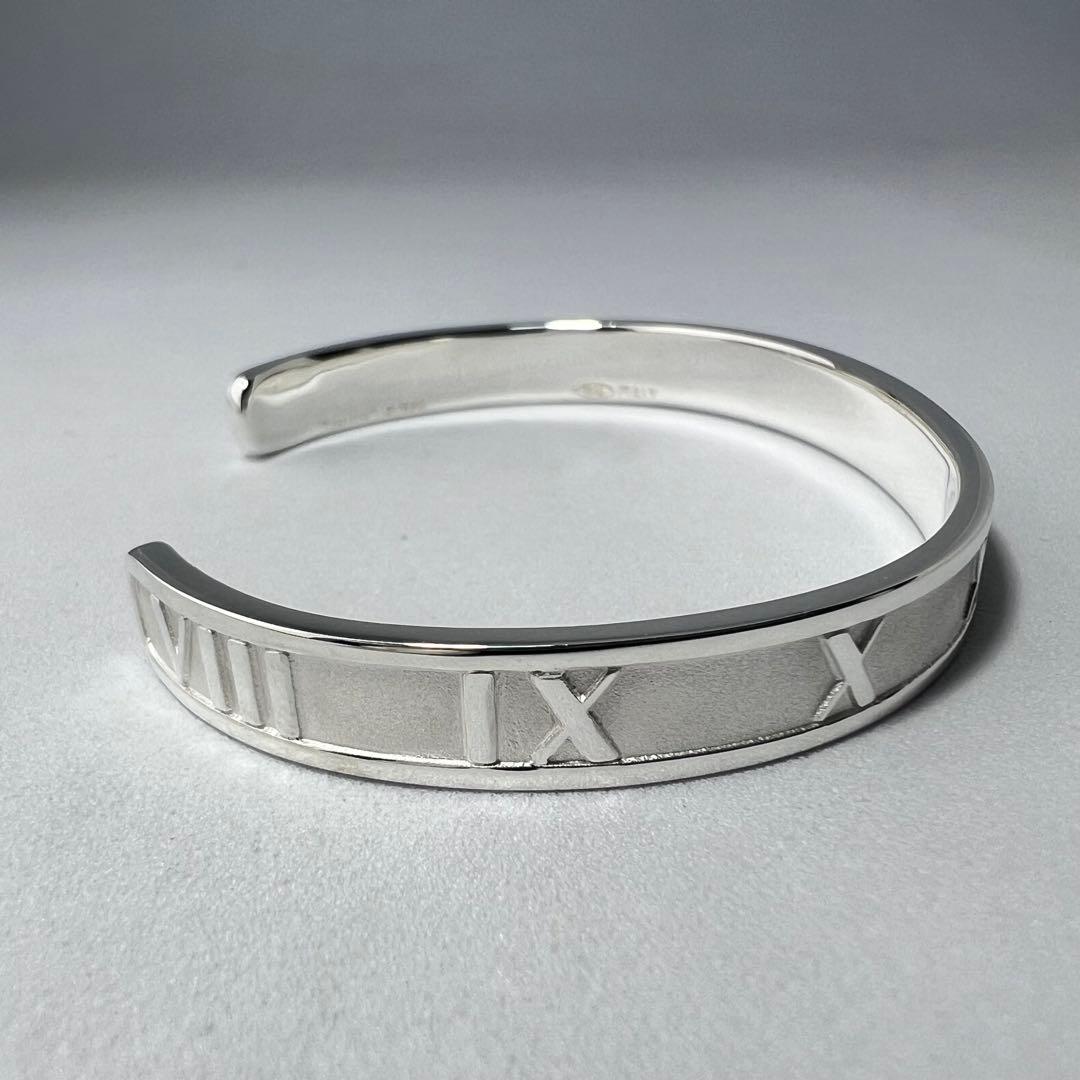 ティファニー　アトラスカフバングルブレスレット　Mサイズ　シルバー925