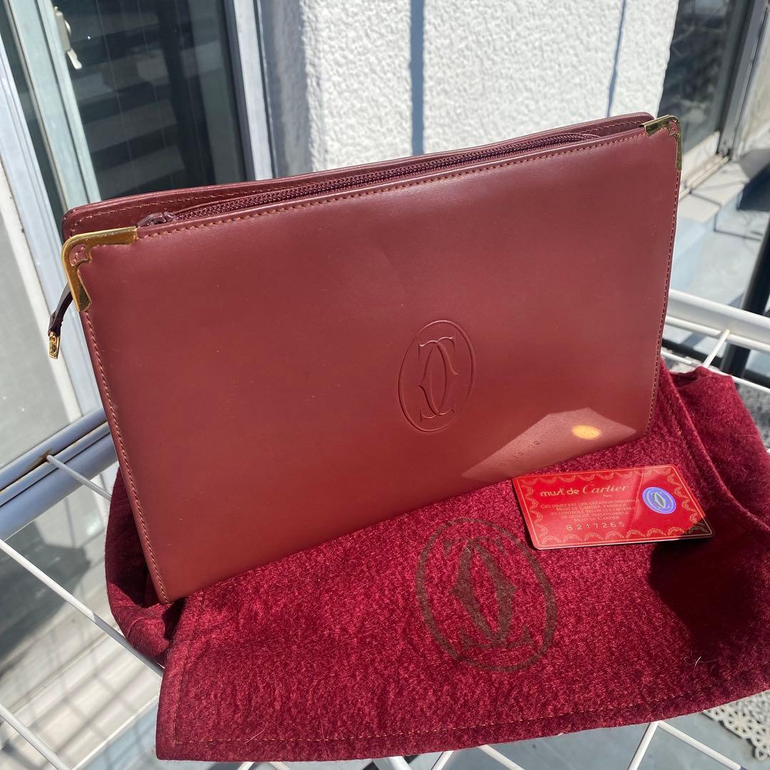 カルティエ クラッチバッグ マストライン レザー