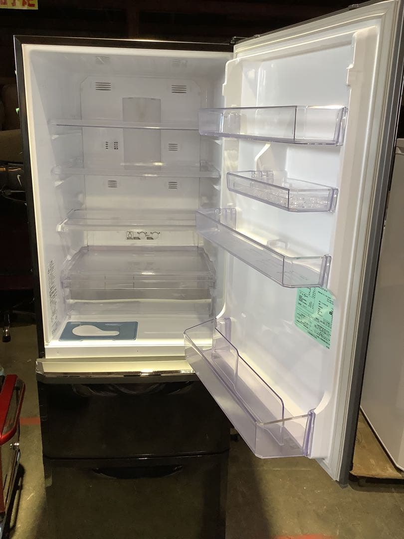 【省スペース】三菱 3ドア冷蔵庫 MR-C37T-B 370L 2012年製