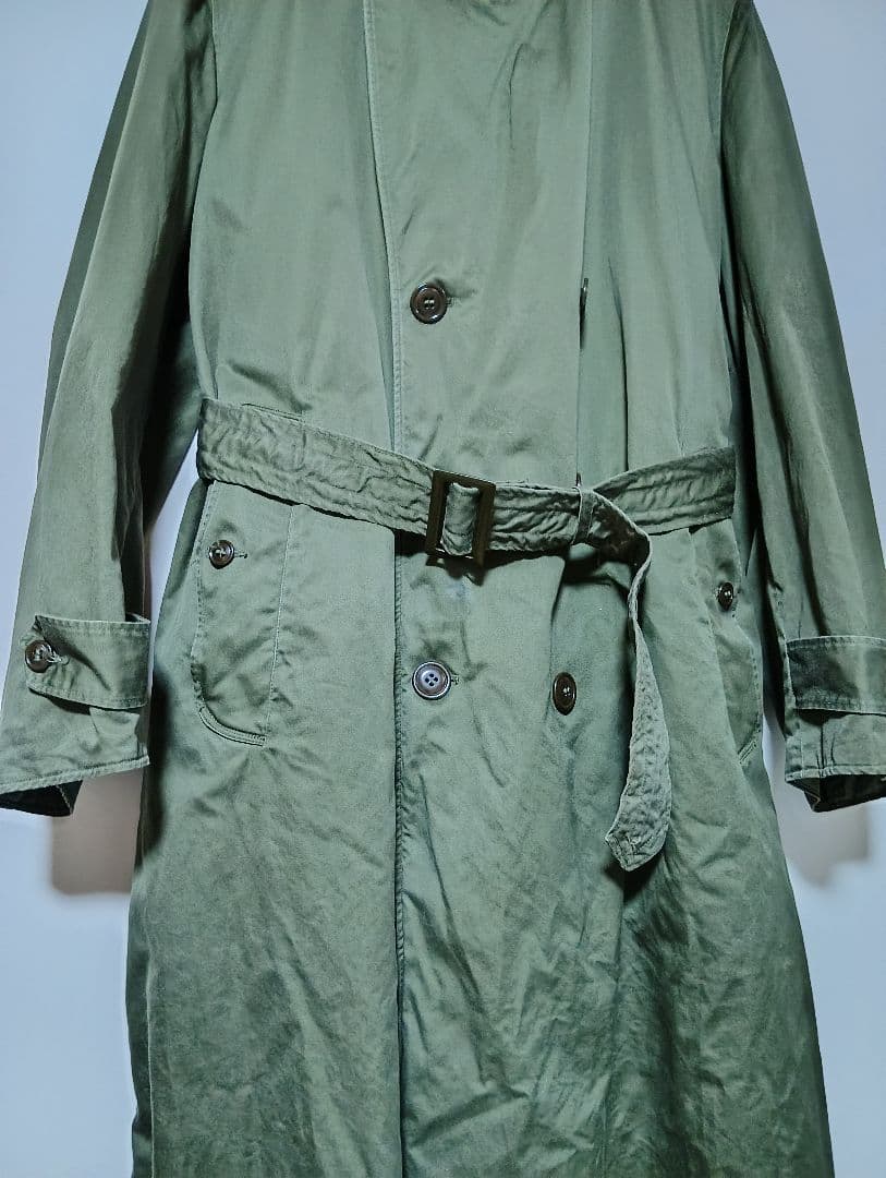 M50 usarmy トレンチコート　L コットンサテン　usa製 50's