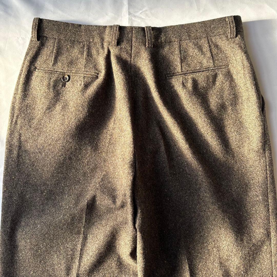 美品 BURBERRY LONDON バーバリー ウール ツィード パンツ
