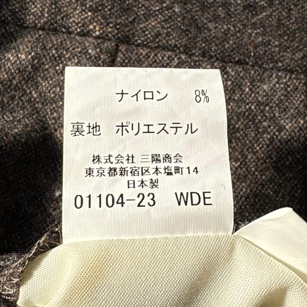 美品 BURBERRY LONDON バーバリー ウール ツィード パンツ