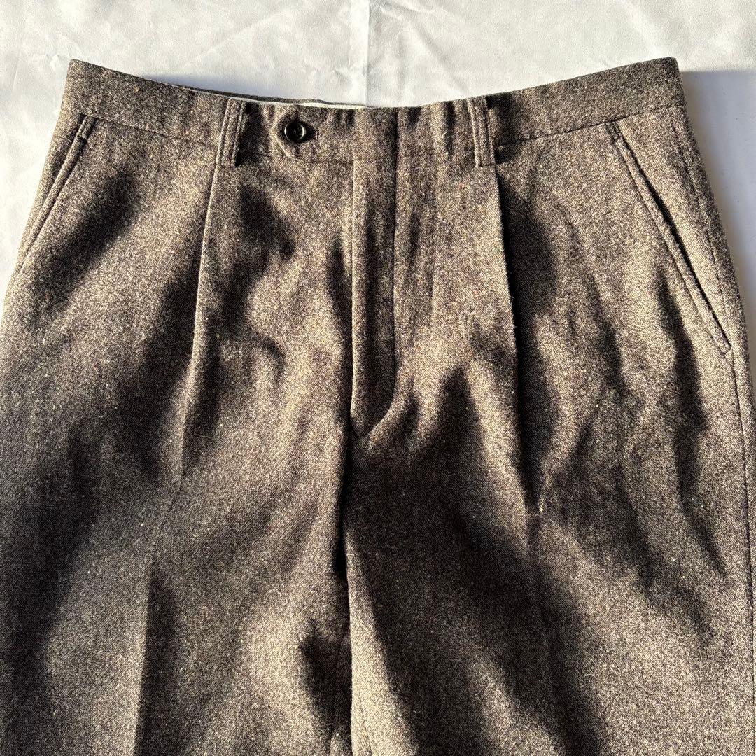 美品 BURBERRY LONDON バーバリー ウール ツィード パンツ