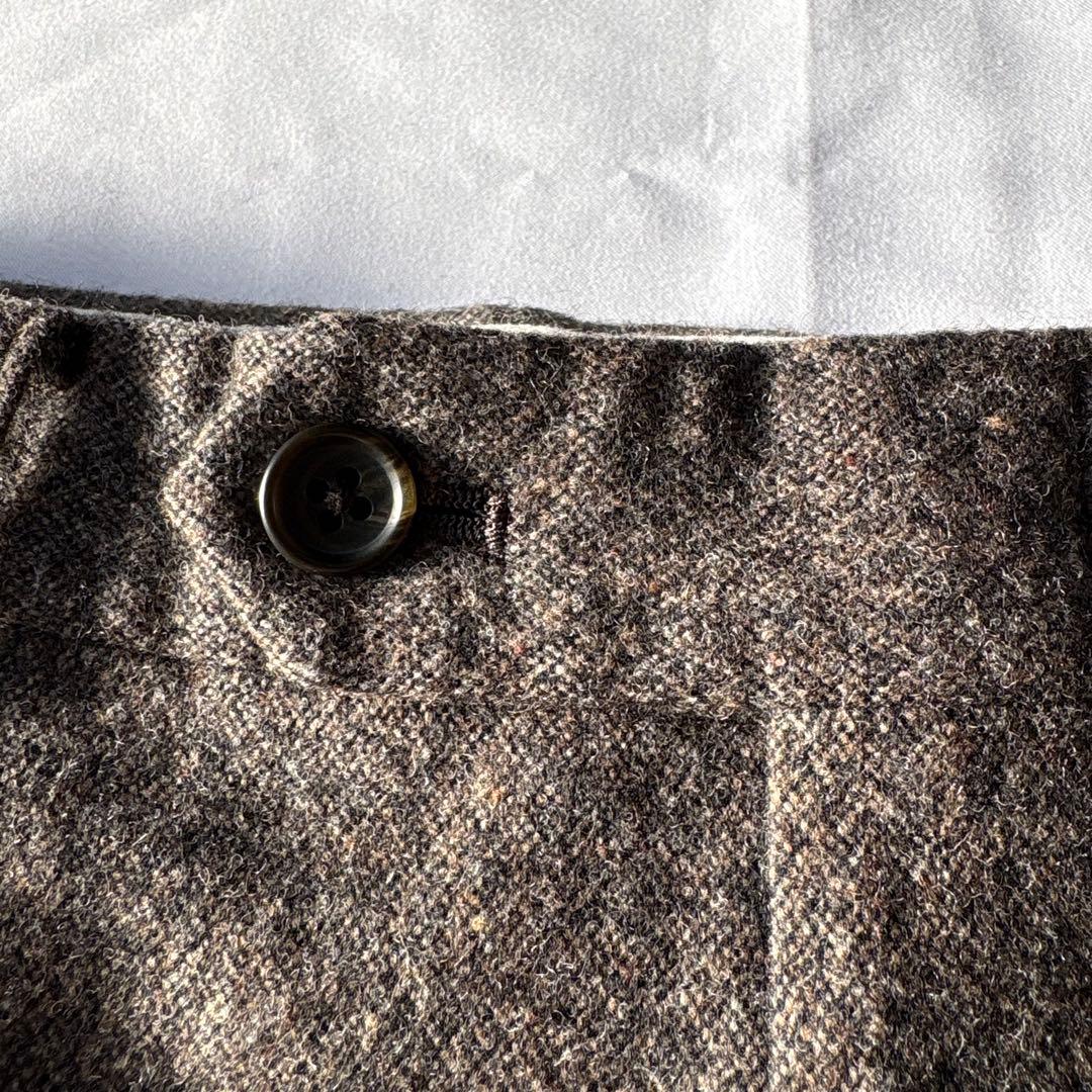 美品 BURBERRY LONDON バーバリー ウール ツィード パンツ