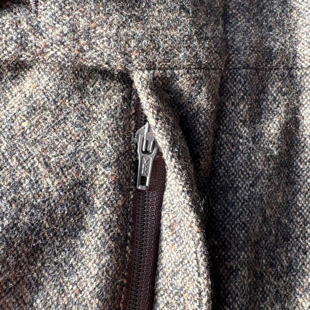 美品 BURBERRY LONDON バーバリー ウール ツィード パンツ