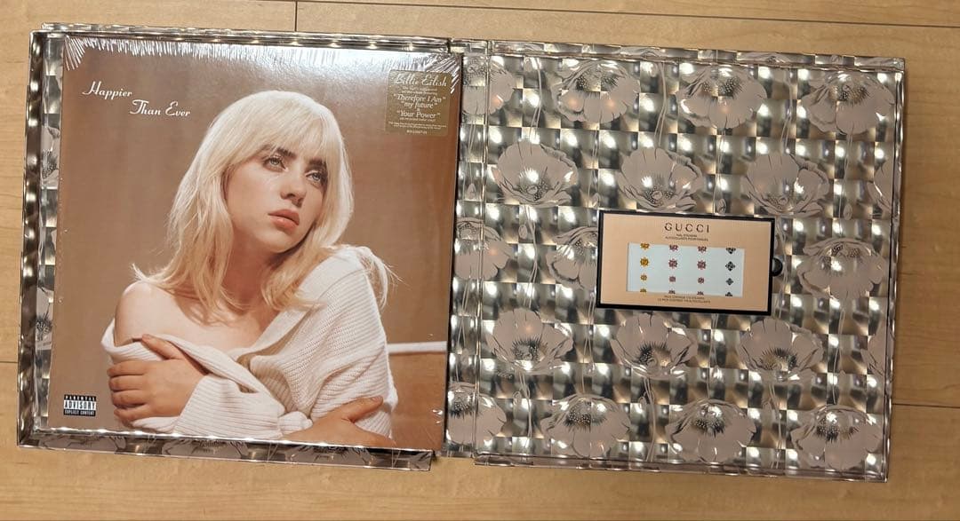 ビリーアイリッシュ x GUCCI レコード & ネイルステッカー
