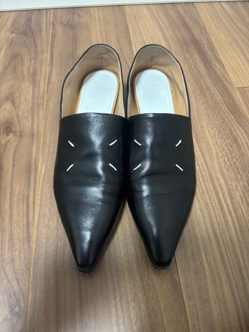 メゾンマルジェラ　黒　ローファー　38