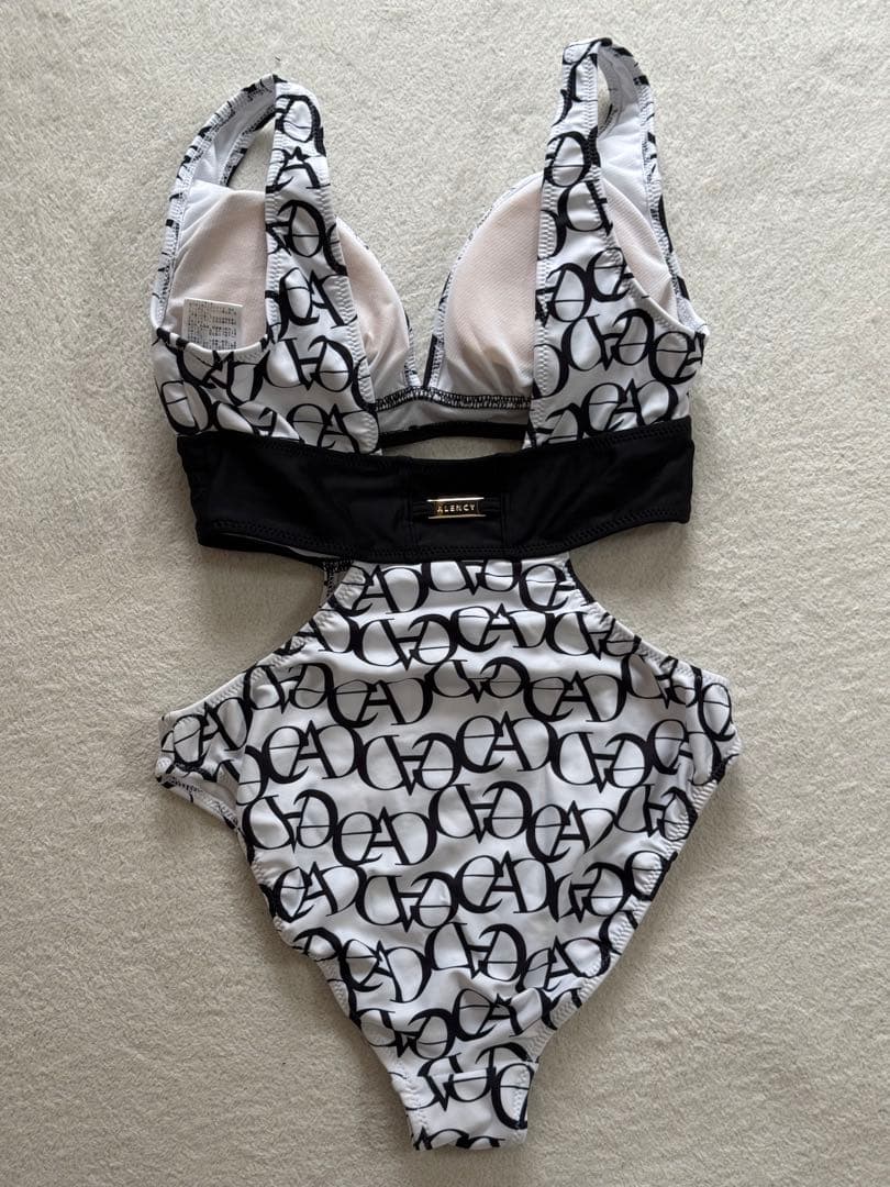 【美品】アレンシー ALENCY モノグラム サイドスリットビキニ ビキニ