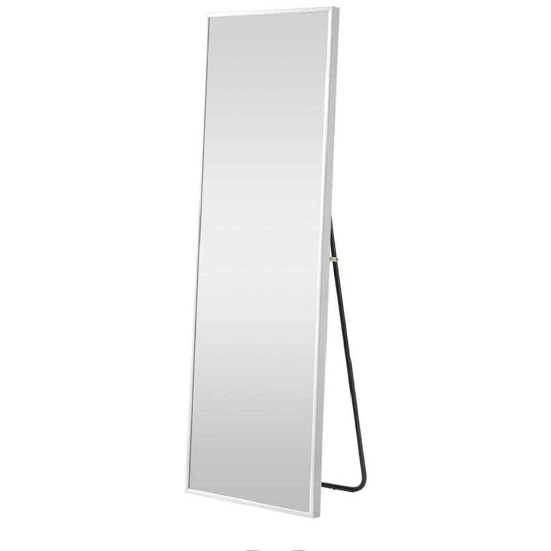 全身鏡 スタンドミラー 160×50cm 大型 ホワイト 姿見