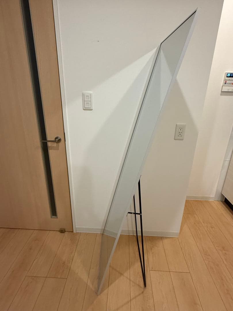 全身鏡 スタンドミラー 160×50cm 大型 ホワイト 姿見