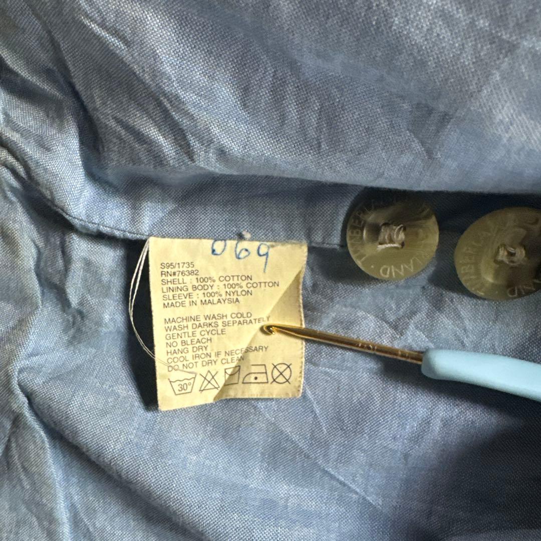 ティンバーランド 古着 90sフィールドジャケット　コーデュロイカラー　S17