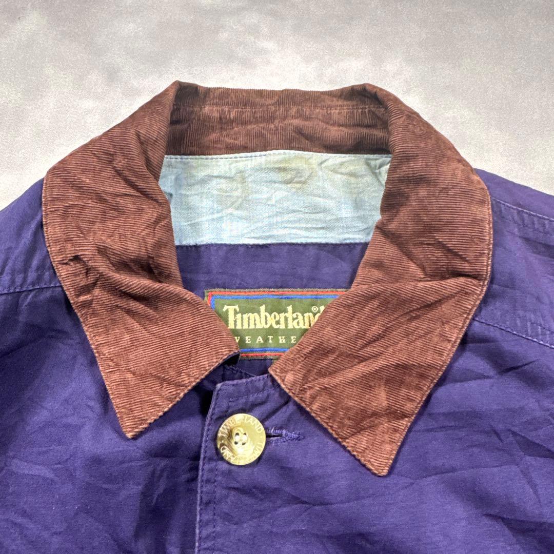 ティンバーランド 古着 90sフィールドジャケット　コーデュロイカラー　S17