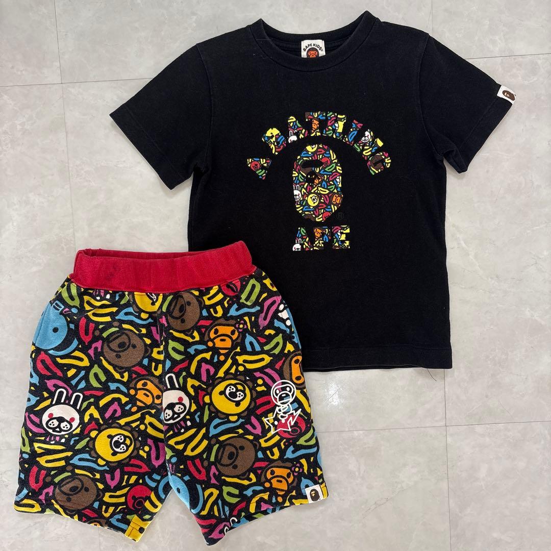 BAPE KIDS Tシャツ ショートパンツセット