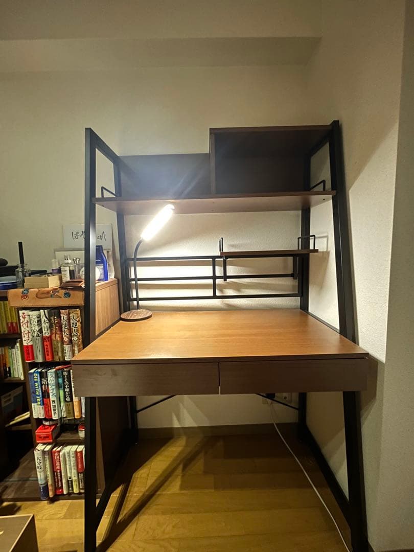 モダンデザイン 学習机 引き出し付き