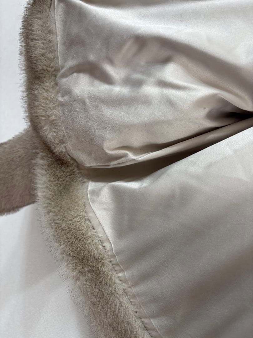 anuans ステンカラーショートファーコート