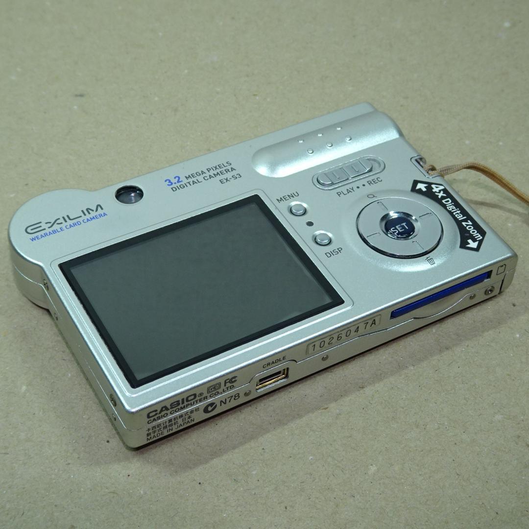 カシオ EXILIM EX-S3 コンデジ 純正バッテリー新品 2GBSDカード