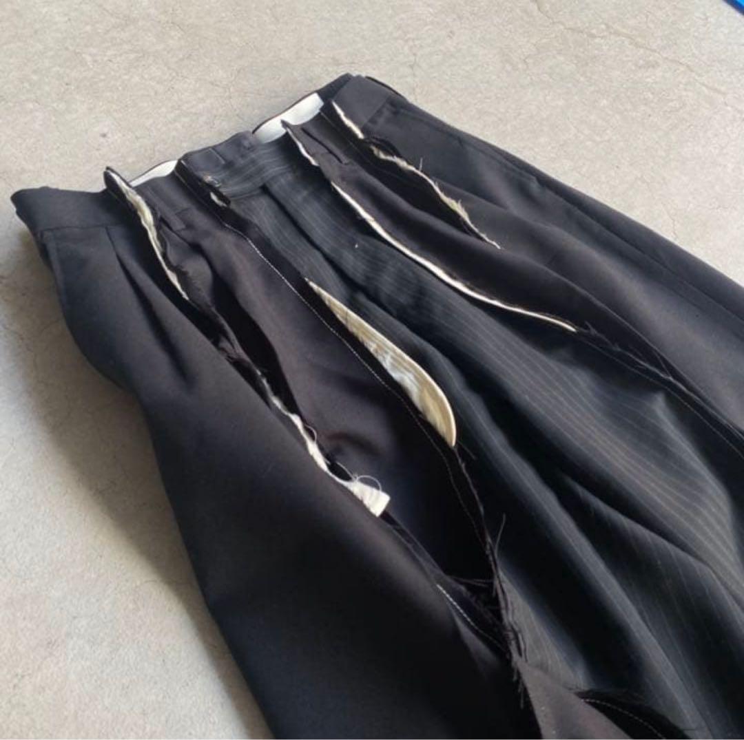 スラックス リメイク 再構築 フレア 古着 vintage