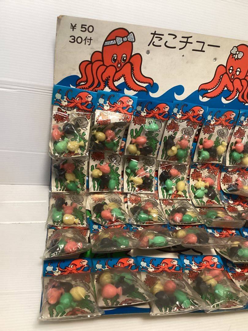 たこチュー‼️レア/当時物/昭和レトロ/大型/台紙/縁日/駄菓子屋/店頭用/レトロ