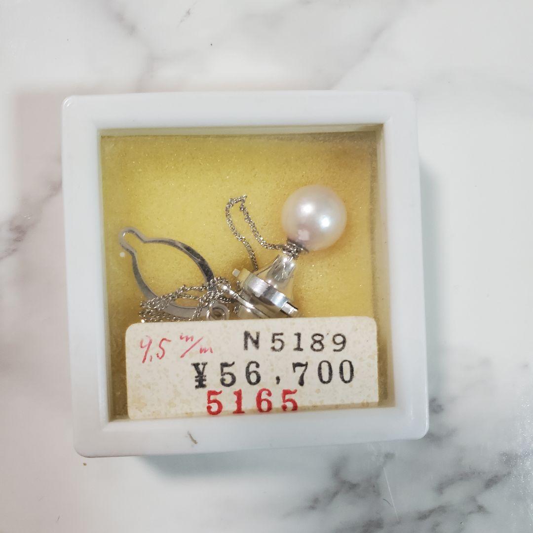 パール ネクタイピン pt900 昭和レトロ ヴィンテージ