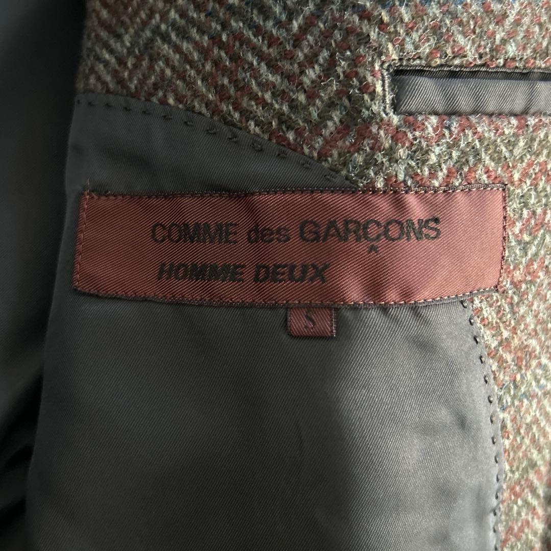 アーカイブ コムデギャルソンオムドゥ ジャケット ヘリンボーン チェックツイード