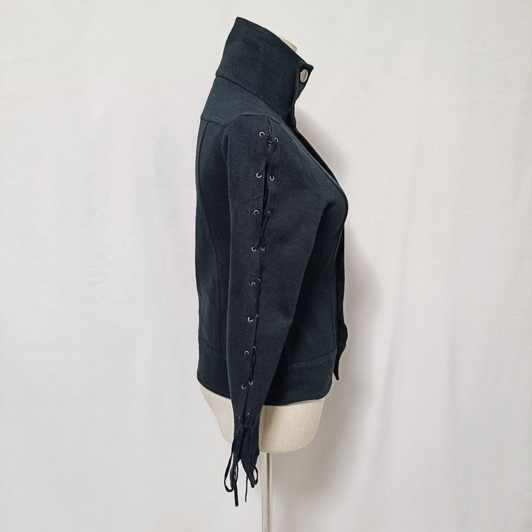 ​Lois CRAYON ナポレオンジャケット レースアップ 編み上げ 黒 M