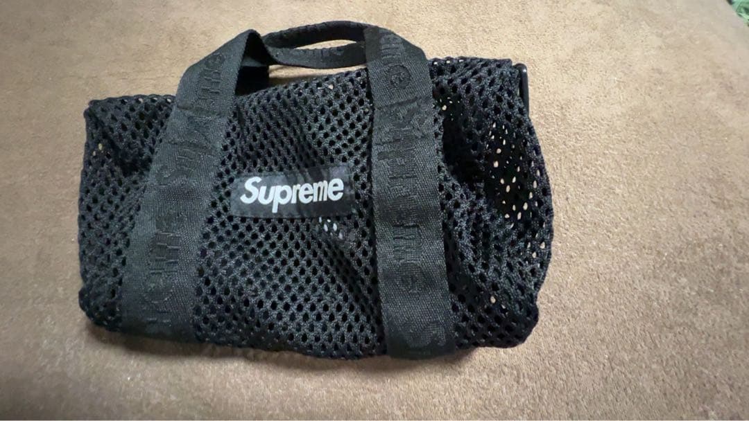今期Supreme メッシュトートバッグ ブラック　ミニダッフル　極美品