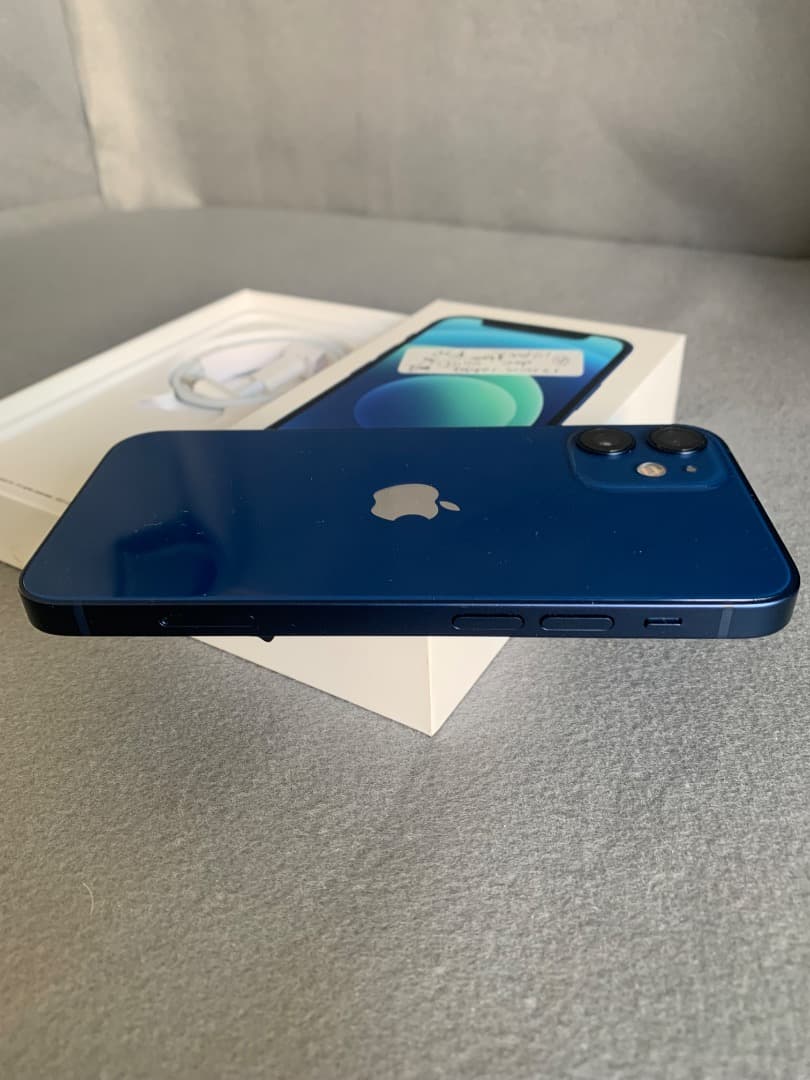 美品　国内版　SIMフリー　iPhone12　mini 128GB ブルー色