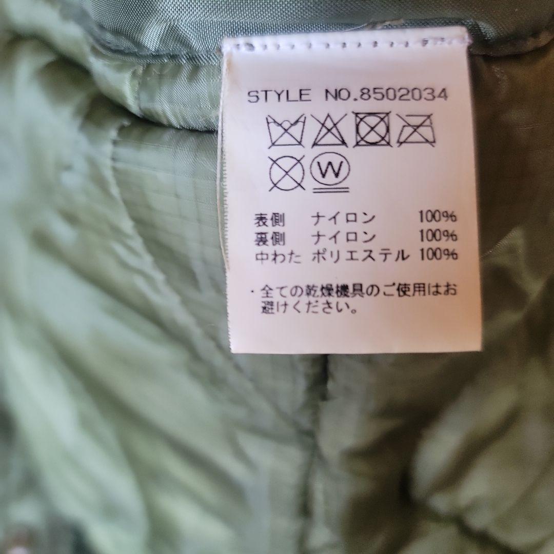 オリーブグリーン キルティング ミリタリージャケット