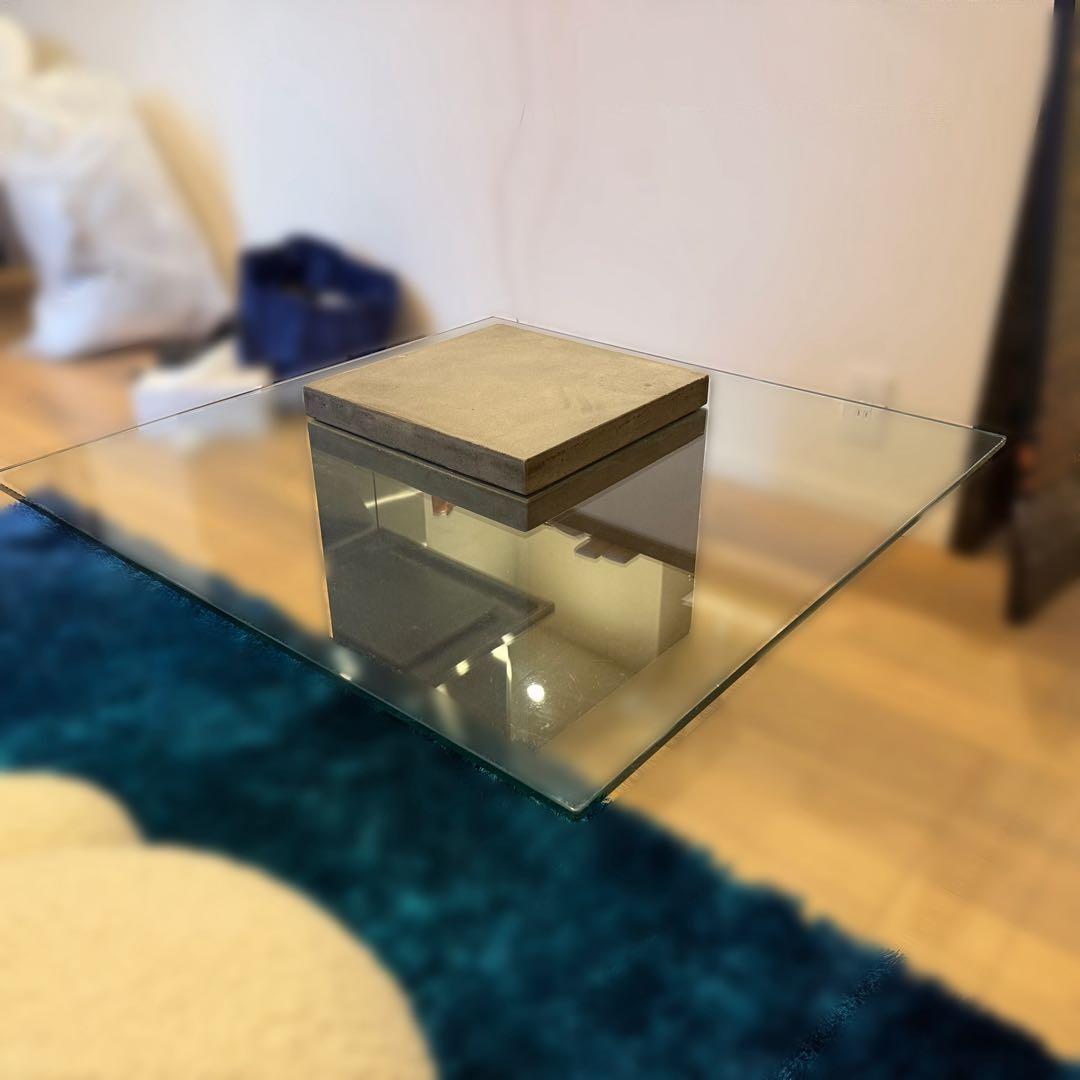 【李】moda en casa ガラステーブル