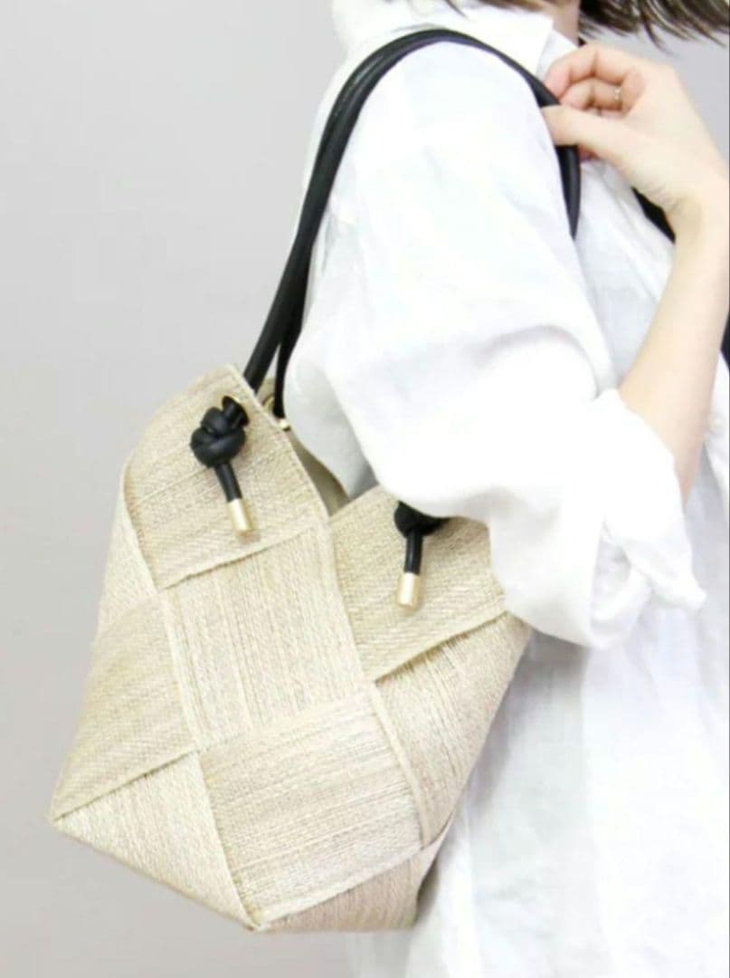 ヴィオラドーロ かごバッグ アバカ メッシュ VIOLAd'ORO V8486